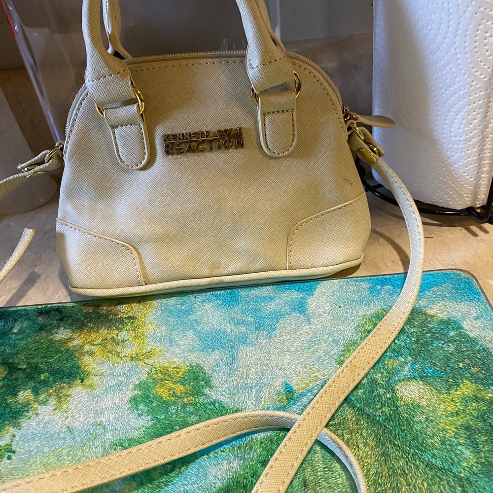 Kenneth Cole Reaction Beige Crossbody Bag